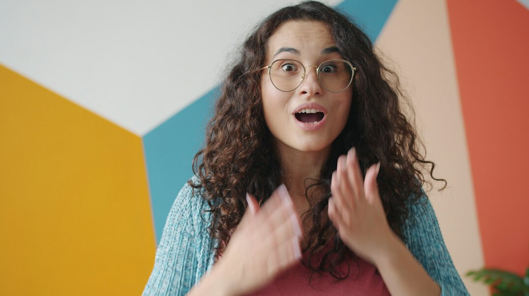 business woman presenting in meeting