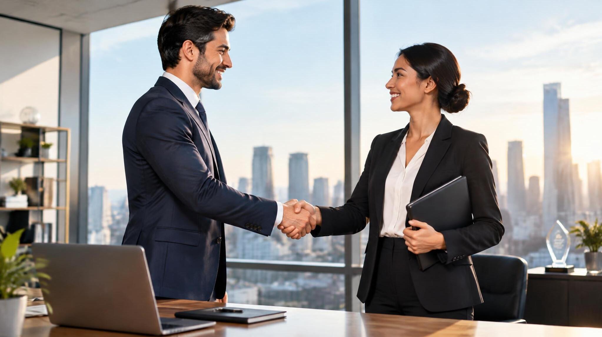 successful business handshake
